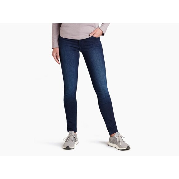 Kuhl 9" Kontour‎ Flex Denim Skinny Jeans Women's, Midnight, Size 6 Regular - Picture 1 of 3